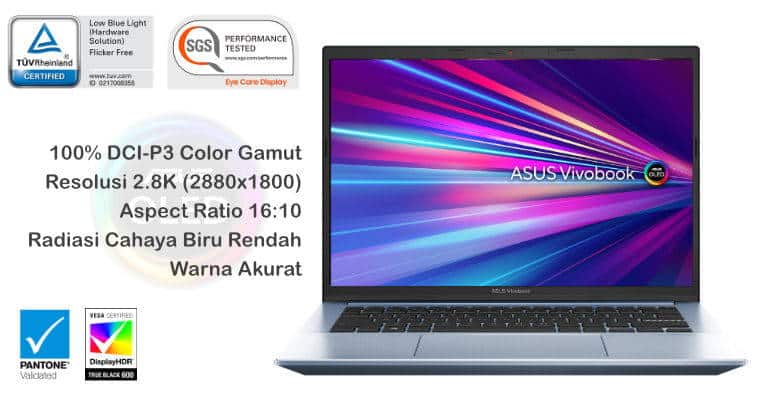 Keunggulan layar ASUS VivoBook Pro 14 OLED M3400
